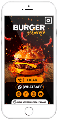 Cartão interativo brurger